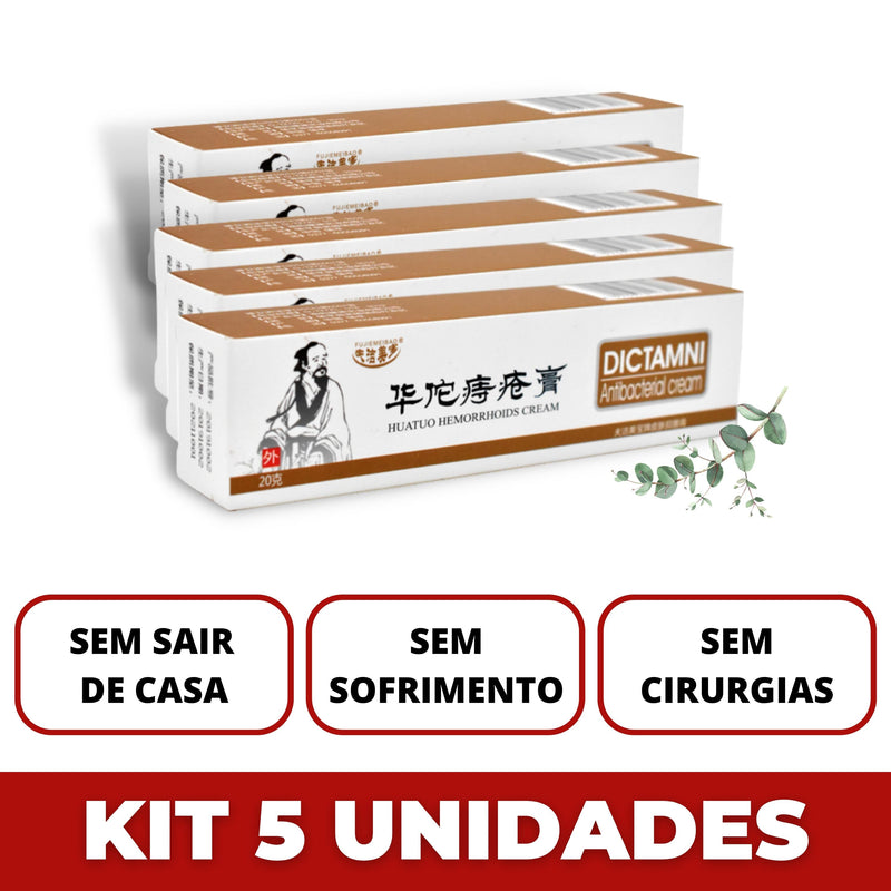 Kit 5 Pomadas Japonesa para Hemorroidas - DICTAMNI