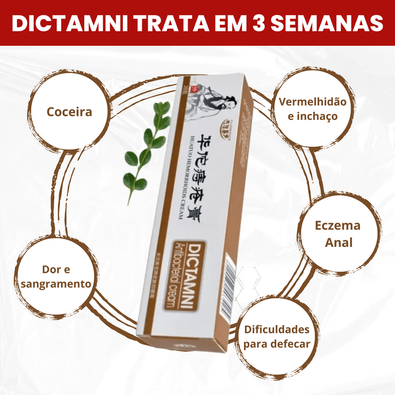 Kit 5 Pomadas Japonesa para Hemorroidas - DICTAMNI